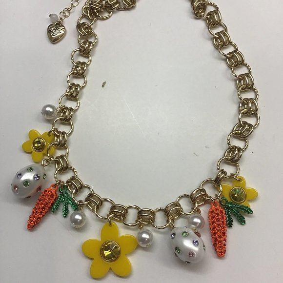 Betsey Johnson Jewelry - Betsey Johnson New Easter Charm Necklace